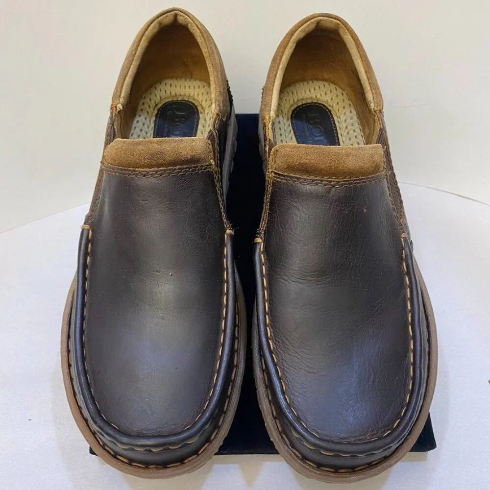 Born Gudmund Slip-On Loafers Dark Brown Leather Men’s 8